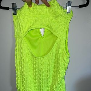 Kaylee Kollection Neon green bodysuit/ size large